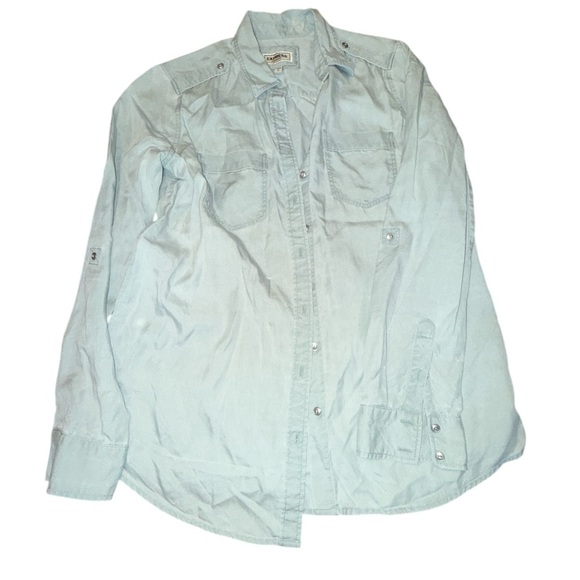 Express Boyfriend Button-Up Bundle 3 Long Sleeve Shirts - Size Small - Picture 9 of 10